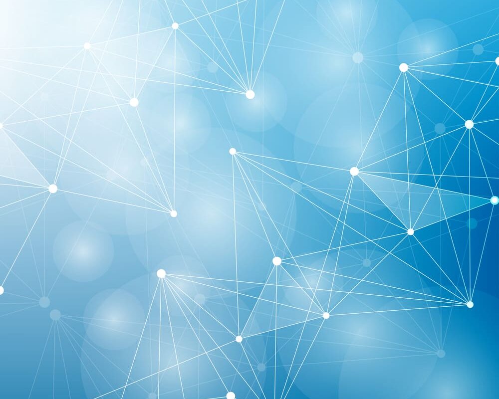 Geometric abstract background with connected line and dots. Scientific concept for your design. Vector illustration Geometric abstract background with connected line and dots. Scientific concept for your design. Vector illustration